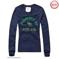 dames abercrombie fitch lang tees athl groen koningsblauw Stopcontact qv762458